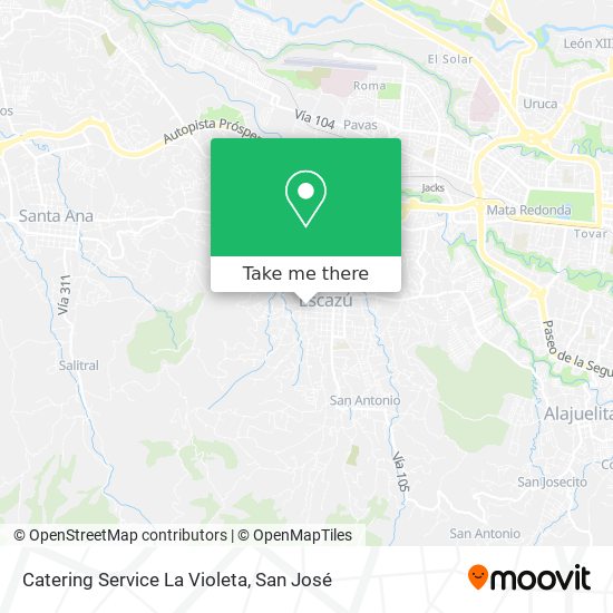 Catering Service La Violeta map