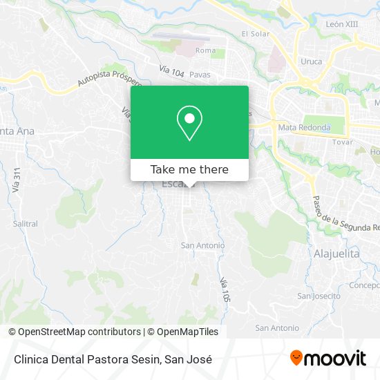 Clinica Dental Pastora Sesin map