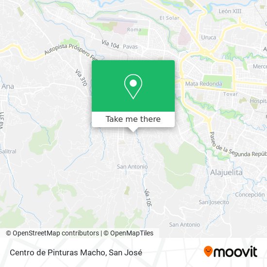Centro de Pinturas Macho map