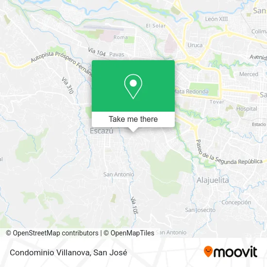 Mapa de Condominio Villanova