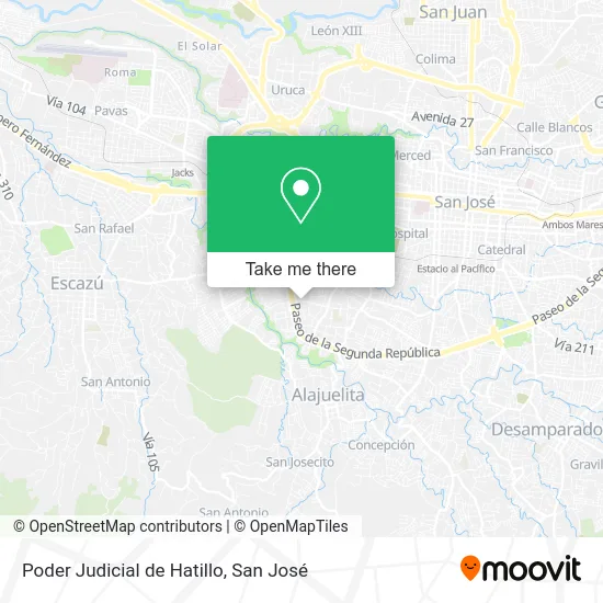 Poder Judicial de Hatillo map