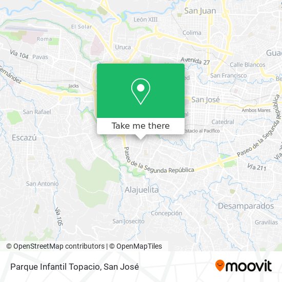 Parque Infantil Topacio map