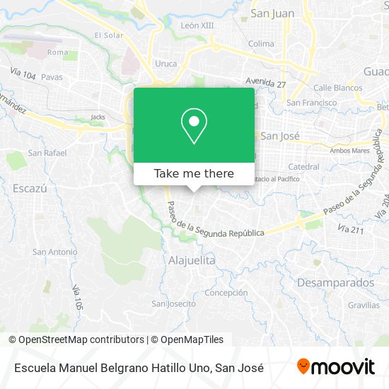 Escuela Manuel Belgrano Hatillo Uno map