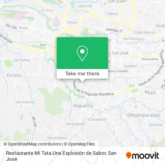 Mapa de Restaurante Mi Tata.Una Explosión de Sabor