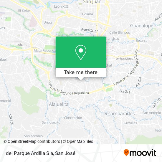 del Parque Ardilla S a map