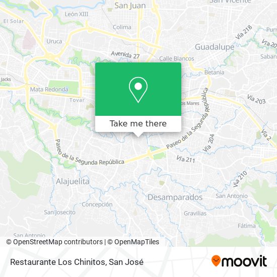 Restaurante Los Chinitos map