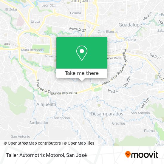Taller Automotriz Motorol map