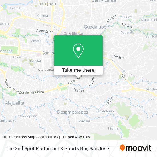 The 2nd Spot Restaurant & Sports Bar map