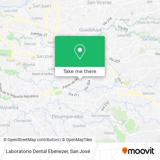 Laboratorio Dental Ebenezer map