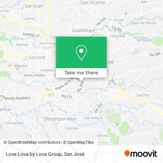 Love Lova by Lova Group map