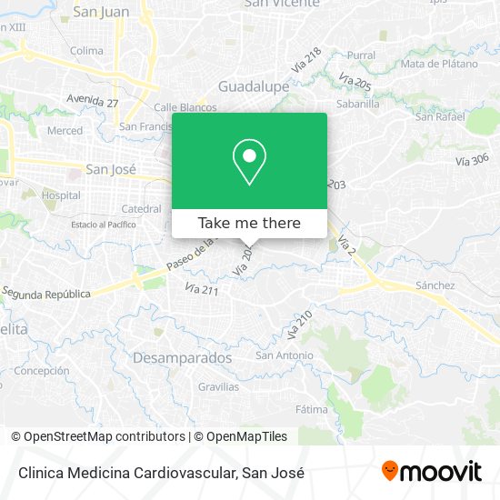Clinica Medicina Cardiovascular map