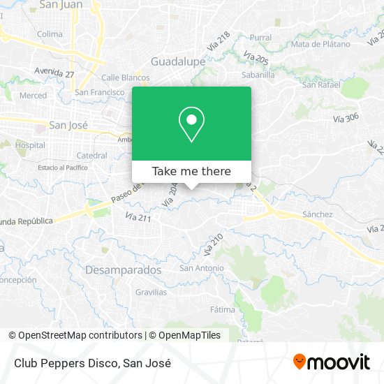Mapa de Club Peppers Disco