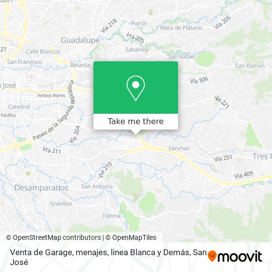 Venta de Garage, menajes, linea Blanca y Demás map