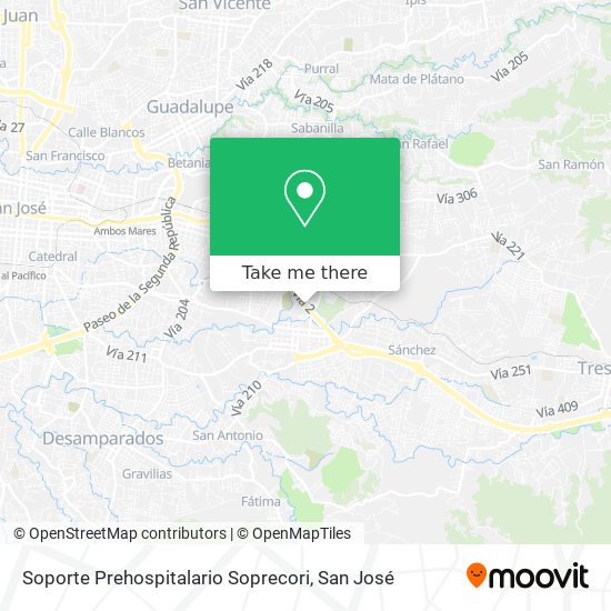 Soporte Prehospitalario Soprecori map