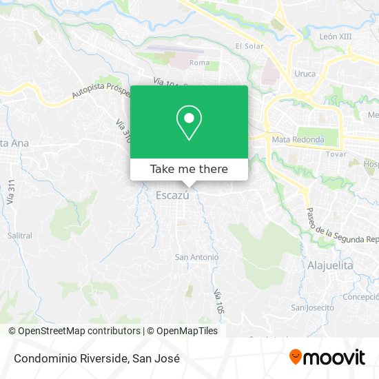 Condominio Riverside map