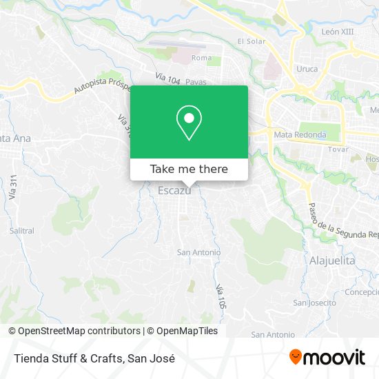 Mapa de Tienda Stuff & Crafts