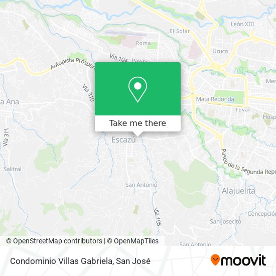 Mapa de Condominio Villas Gabriela