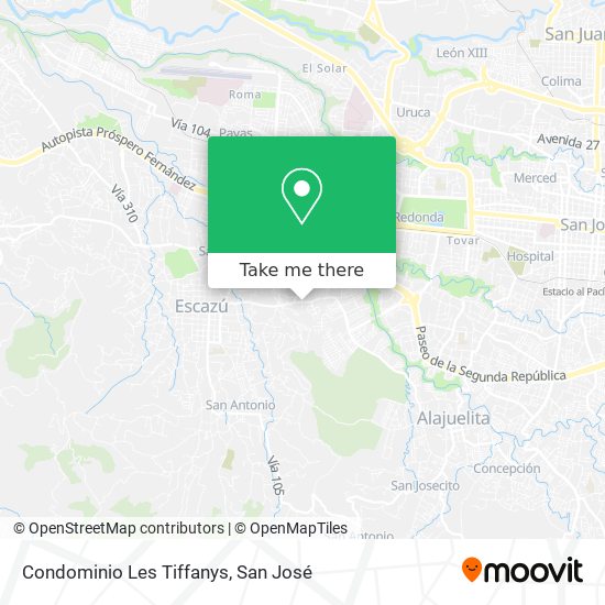 Condominio Les Tiffanys map