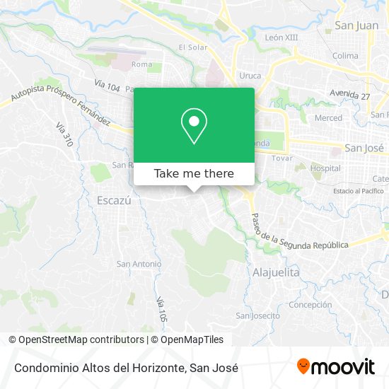 Condominio Altos del Horizonte map