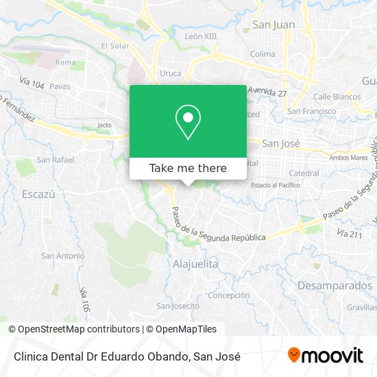 Clinica Dental Dr Eduardo Obando map