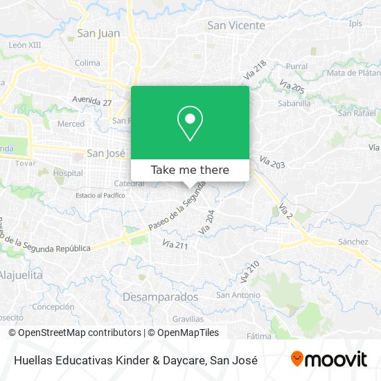 Huellas Educativas Kinder & Daycare map