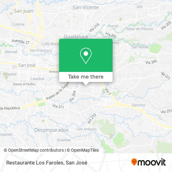 Restaurante Los Faroles map