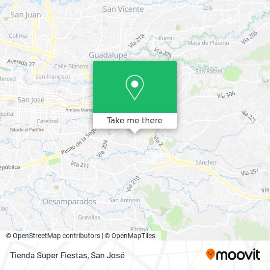 Mapa de Tienda Super Fiestas