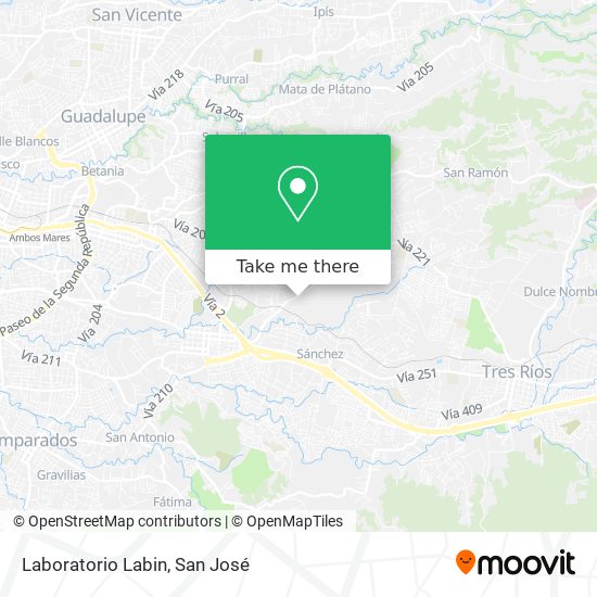 Laboratorio Labin map