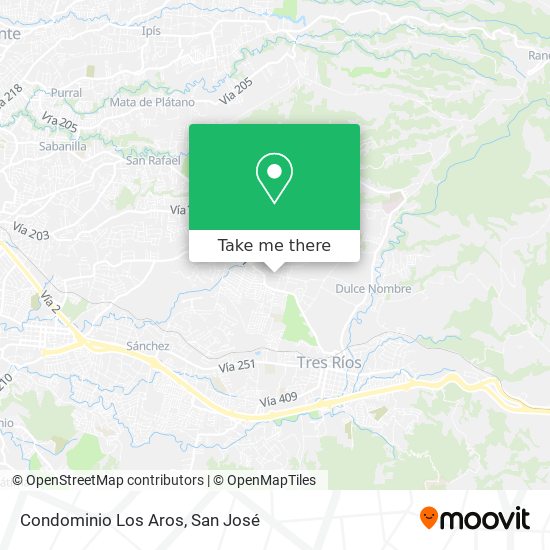 Condominio Los Aros map