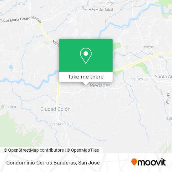 Condominio Cerros Banderas map