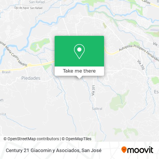 Mapa de Century 21 Giacomin y Asociados
