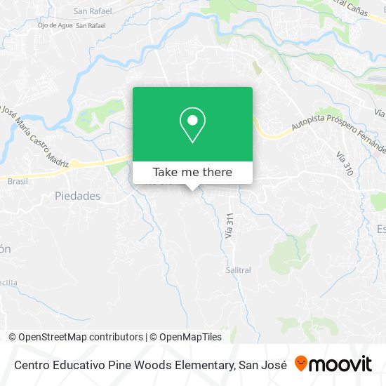 Centro Educativo Pine Woods Elementary map