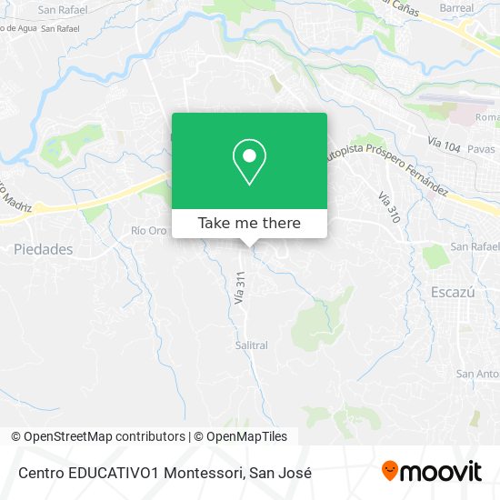 Mapa de Centro EDUCATIVO1 Montessori