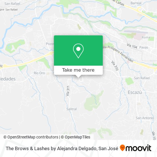 Mapa de The Brows & Lashes by Alejandra Delgado