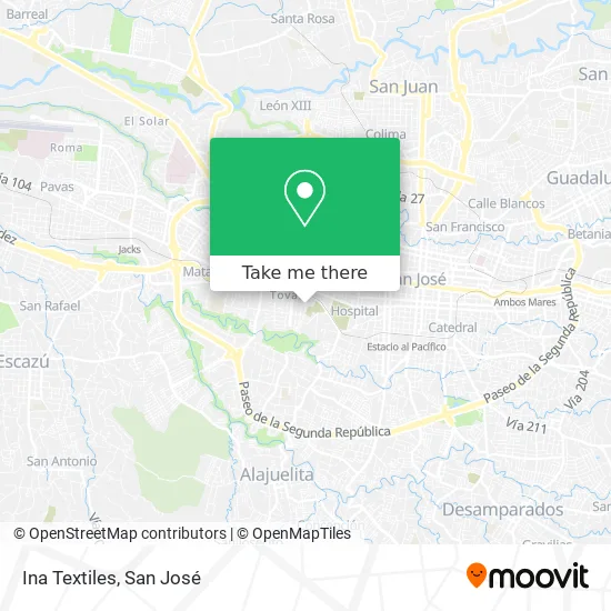 Mapa de Ina Textiles