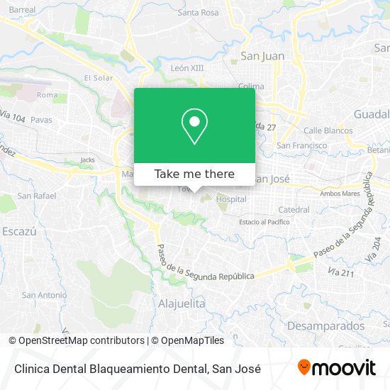 Mapa de Clinica Dental Blaqueamiento Dental