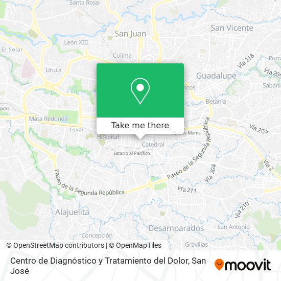 Centro de Diagnóstico y Tratamiento del Dolor map