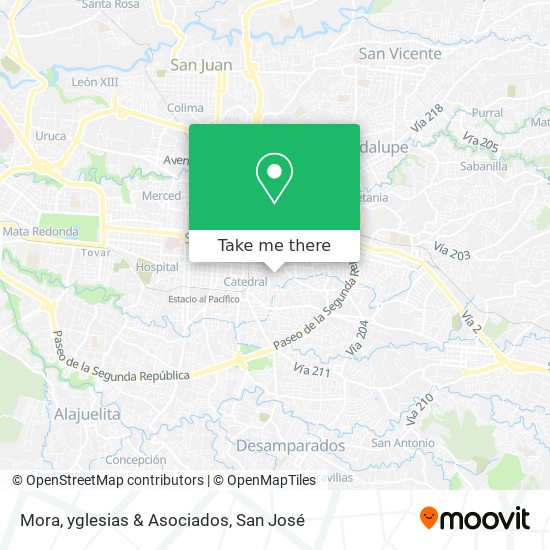 Mora, yglesias & Asociados map