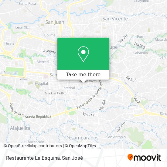 Restaurante La Esquina map