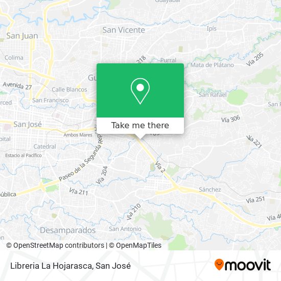 Libreria La Hojarasca map