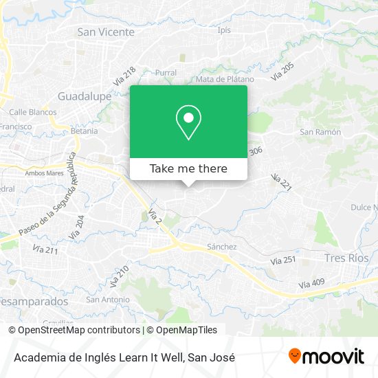 Academia de Inglés Learn It Well map