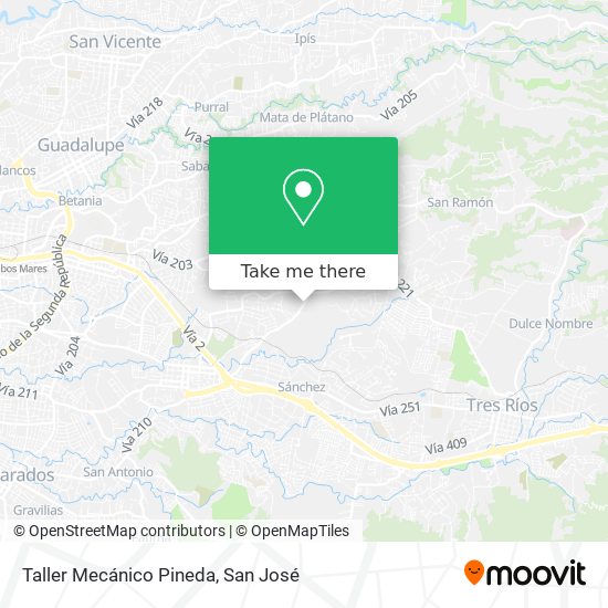 Taller Mecánico Pineda map