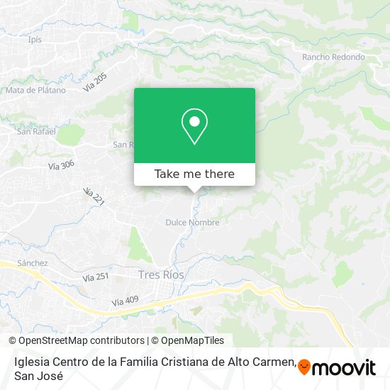 Iglesia Centro de la Familia Cristiana de Alto Carmen map