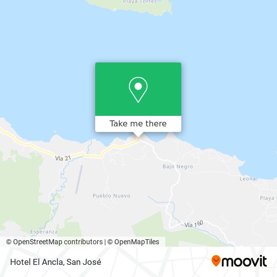 Mapa de Hotel El Ancla
