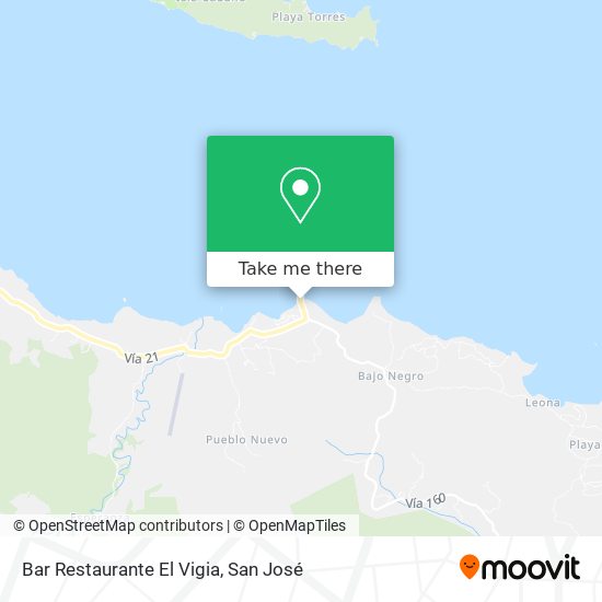 Bar Restaurante El Vigia map
