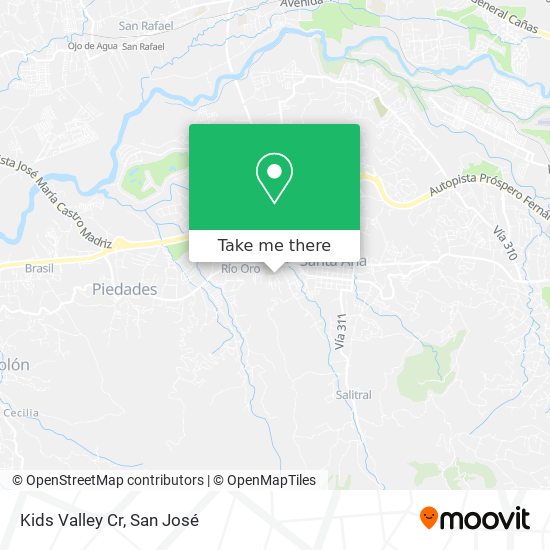 Kids Valley Cr map