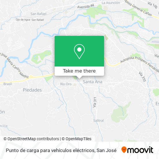 Punto de carga para vehículos eléctricos map