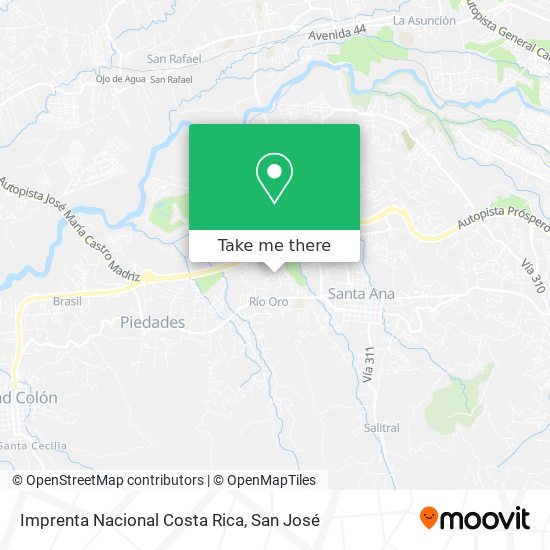 Imprenta Nacional Costa Rica map