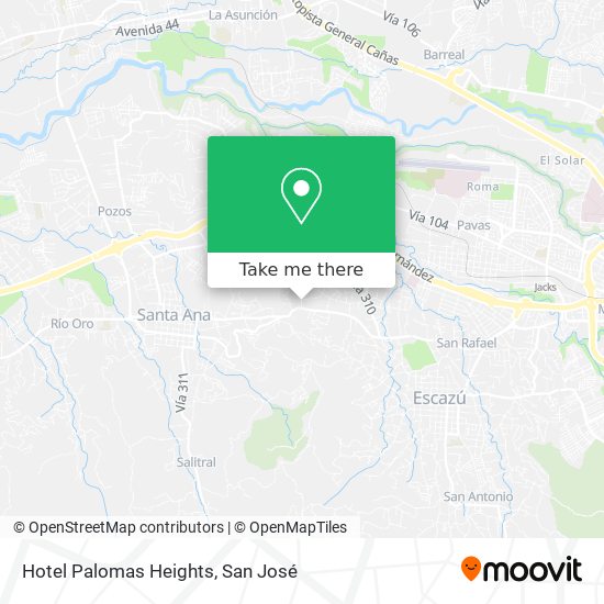 Hotel Palomas Heights map