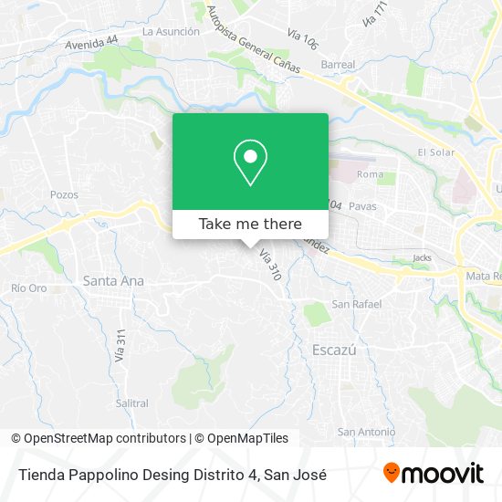 Tienda Pappolino Desing Distrito 4 map